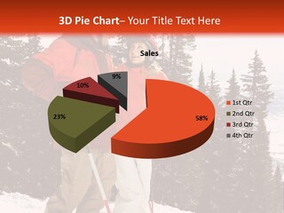 Vertical Mountain Cold PowerPoint Template