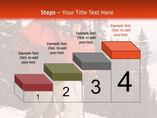 Vertical Mountain Cold PowerPoint Template