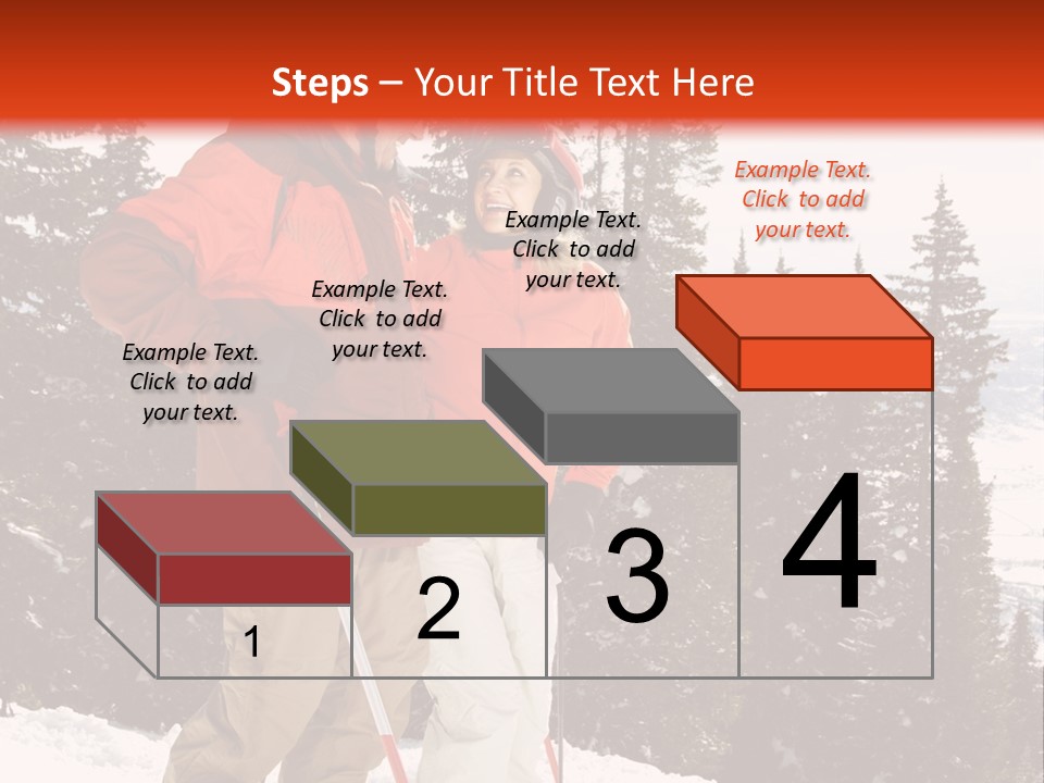 Vertical Mountain Cold PowerPoint Template
