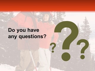 Vertical Mountain Cold PowerPoint Template