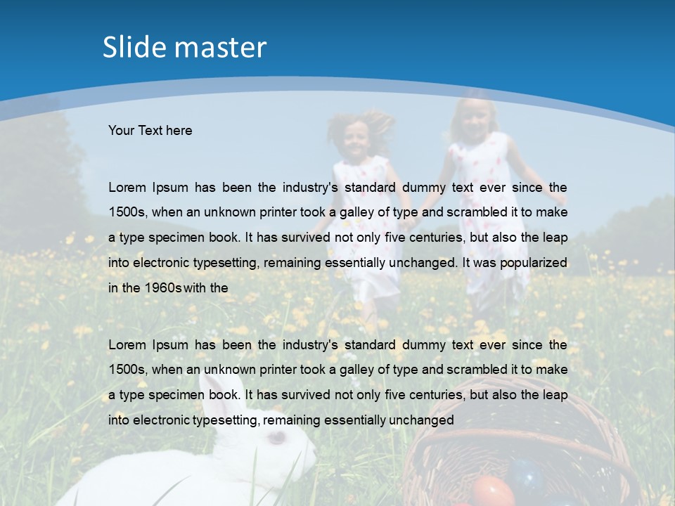 Grass Tradition Easter Egg Hunt PowerPoint Template