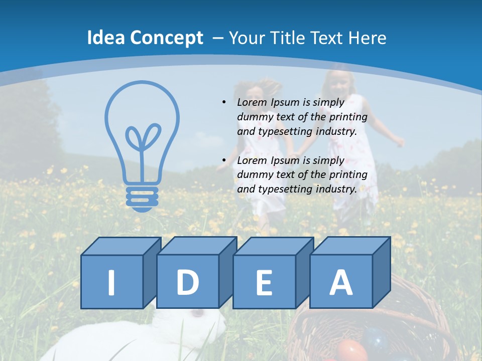 Grass Tradition Easter Egg Hunt PowerPoint Template