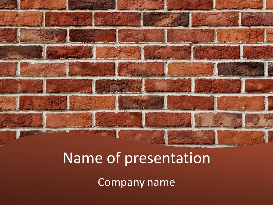 Wall Horizontal Strong PowerPoint Template