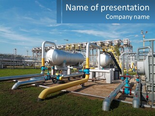 Gas Technology Distillation PowerPoint Template
