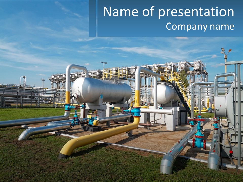 Gas Technology Distillation PowerPoint Template