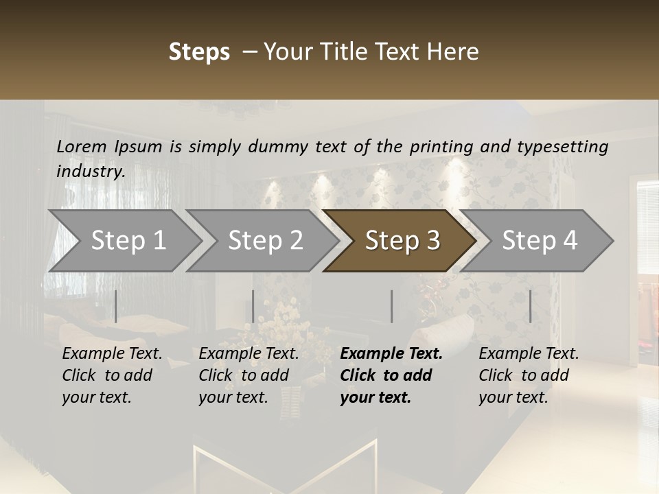 Boughpot Lamp Ceiling PowerPoint Template