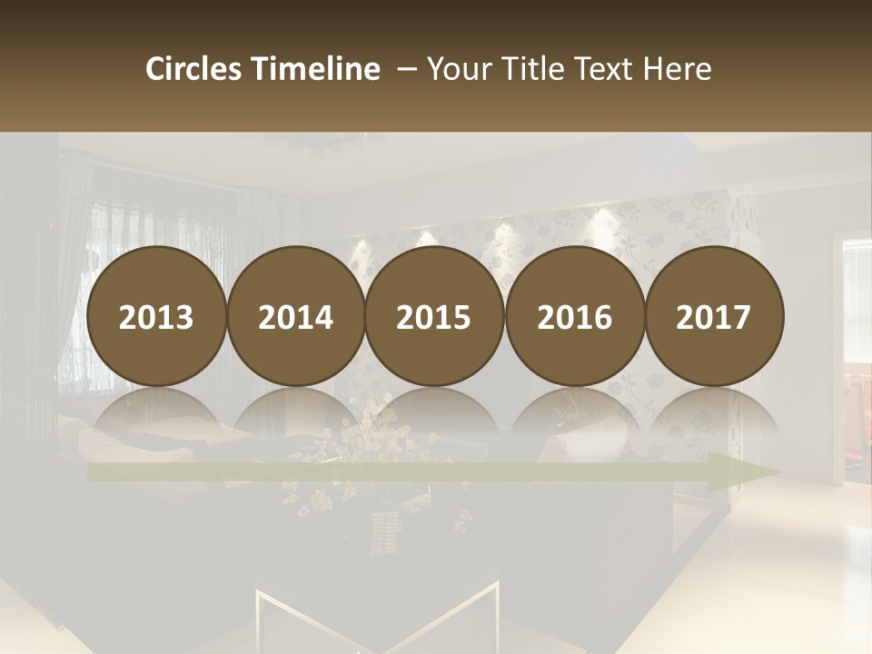 Boughpot Lamp Ceiling PowerPoint Template