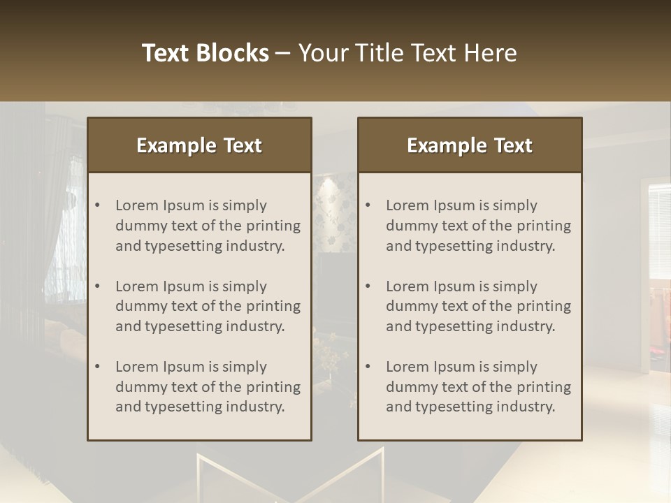 Boughpot Lamp Ceiling PowerPoint Template