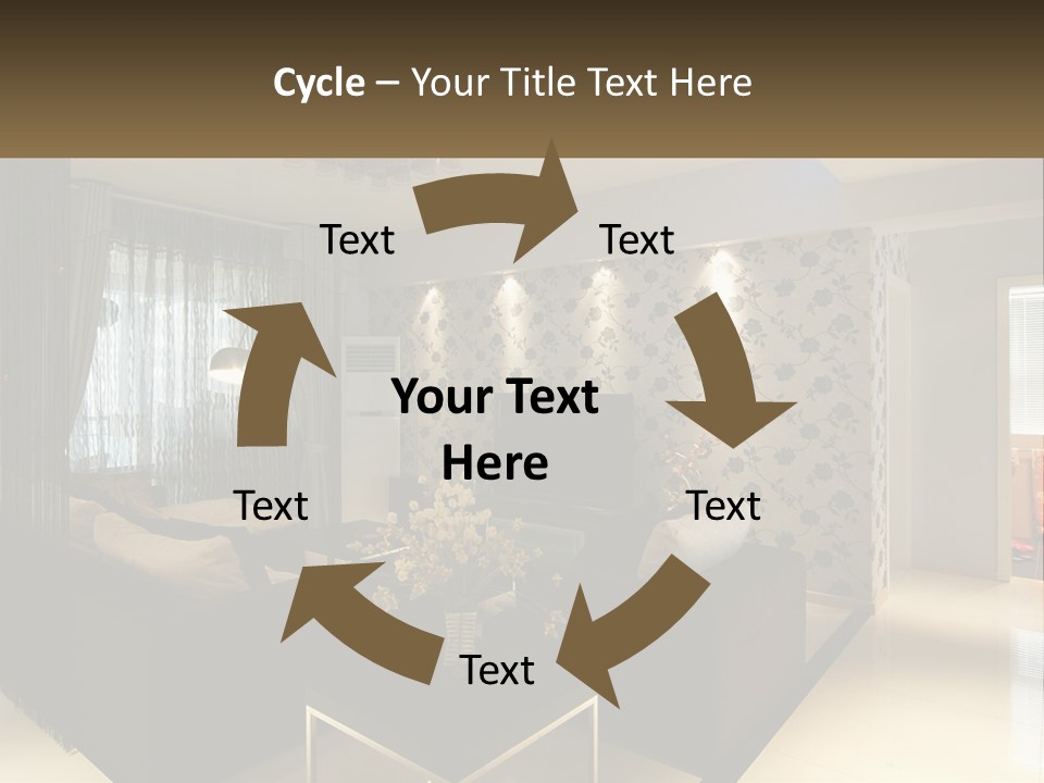 Boughpot Lamp Ceiling PowerPoint Template