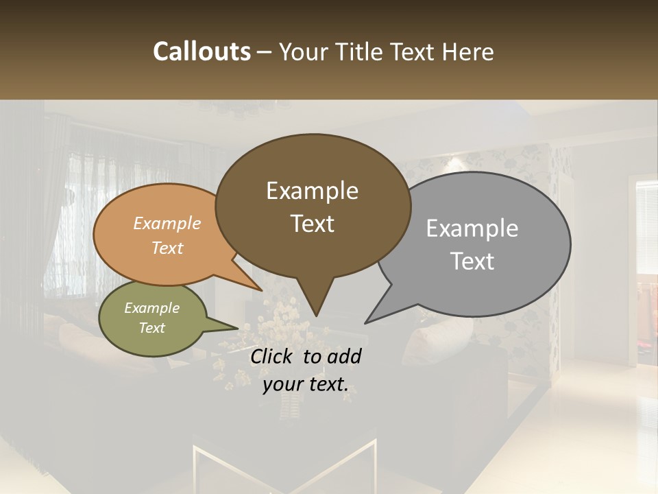 Boughpot Lamp Ceiling PowerPoint Template