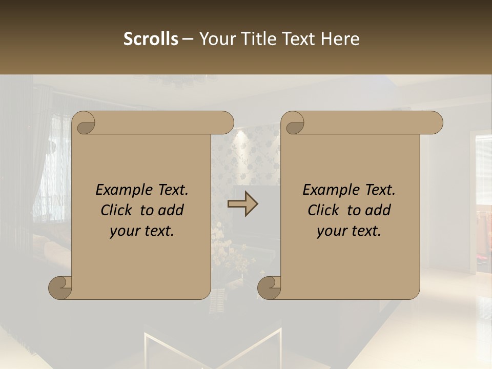 Boughpot Lamp Ceiling PowerPoint Template