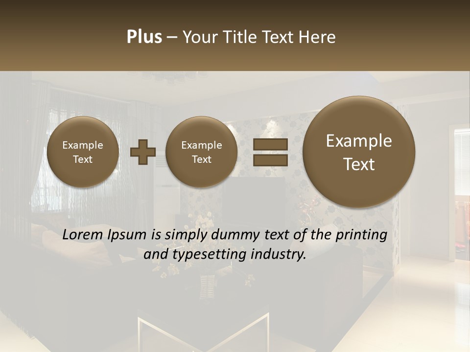 Boughpot Lamp Ceiling PowerPoint Template
