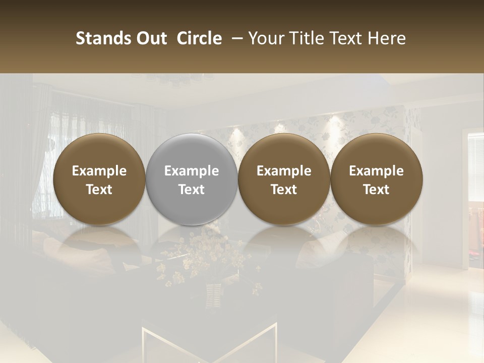 Boughpot Lamp Ceiling PowerPoint Template