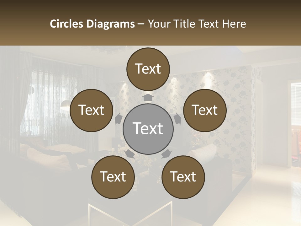 Boughpot Lamp Ceiling PowerPoint Template