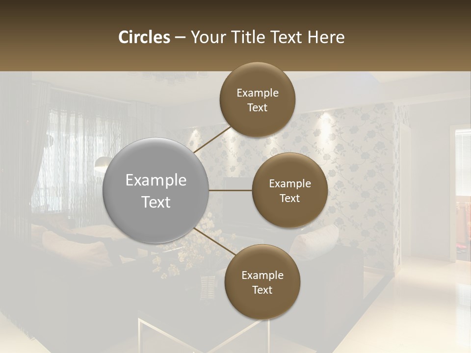 Boughpot Lamp Ceiling PowerPoint Template