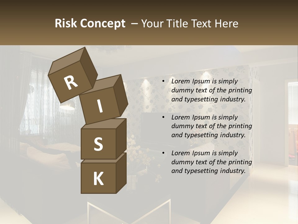 Boughpot Lamp Ceiling PowerPoint Template