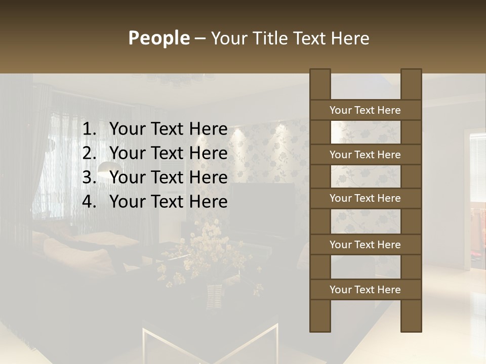 Boughpot Lamp Ceiling PowerPoint Template