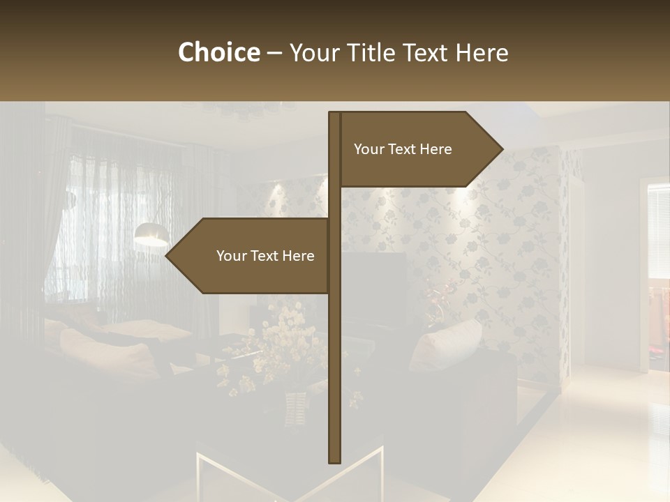 Boughpot Lamp Ceiling PowerPoint Template