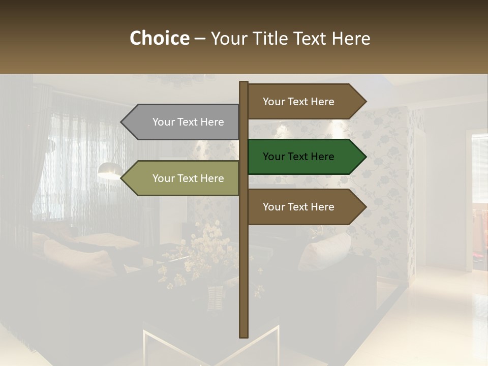 Boughpot Lamp Ceiling PowerPoint Template