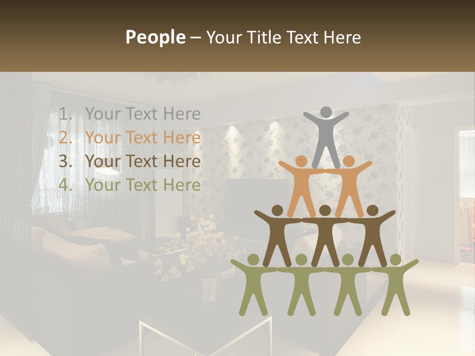 Boughpot Lamp Ceiling PowerPoint Template