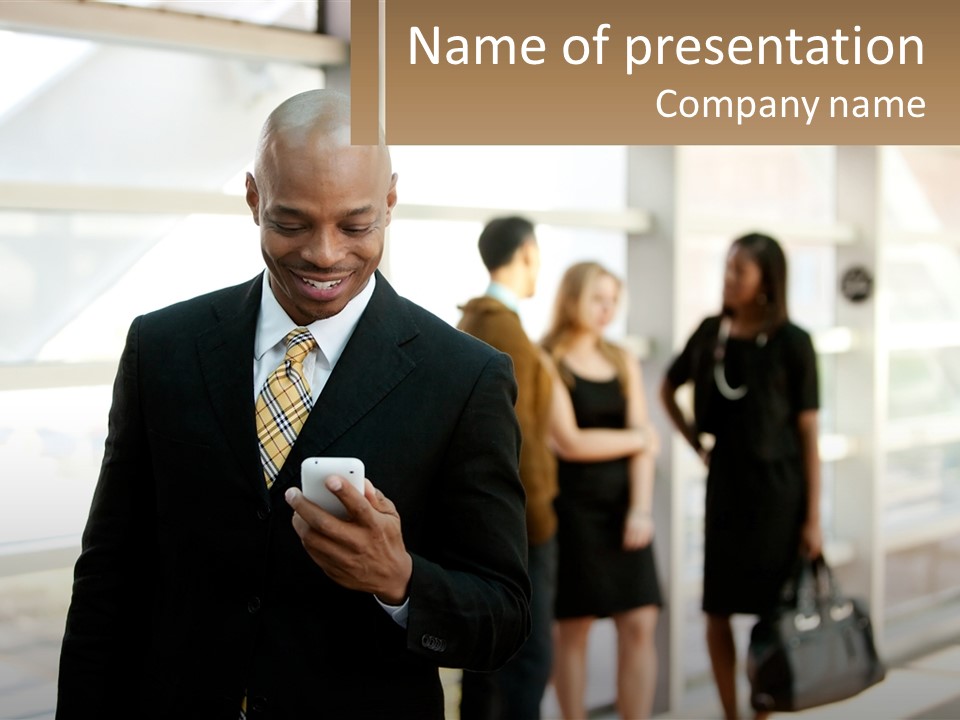 Attractive Person Professional PowerPoint Template