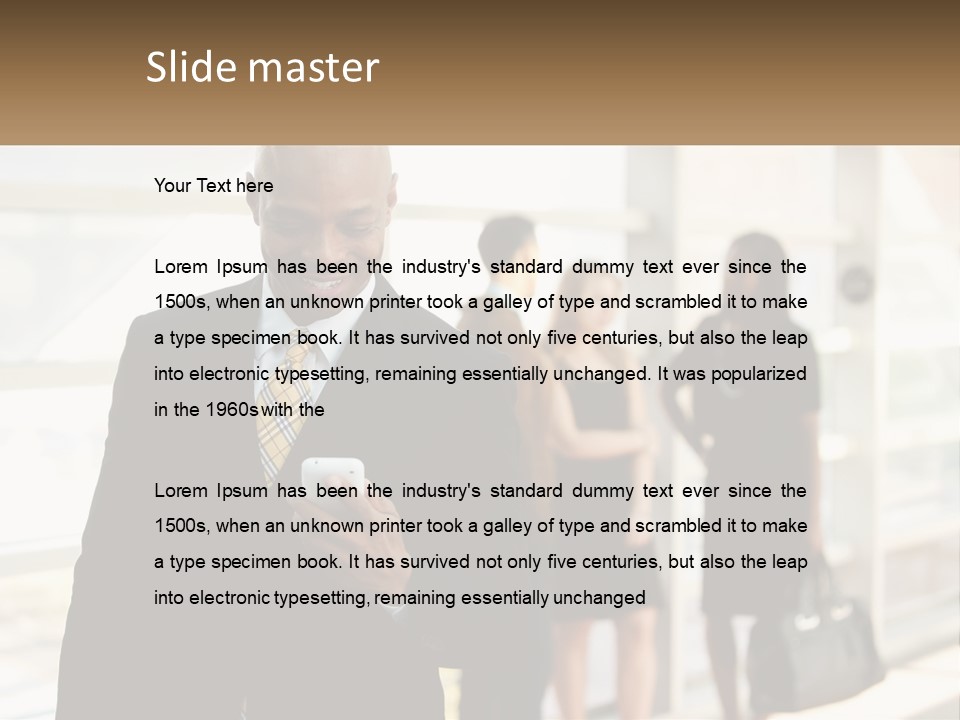 Attractive Person Professional PowerPoint Template