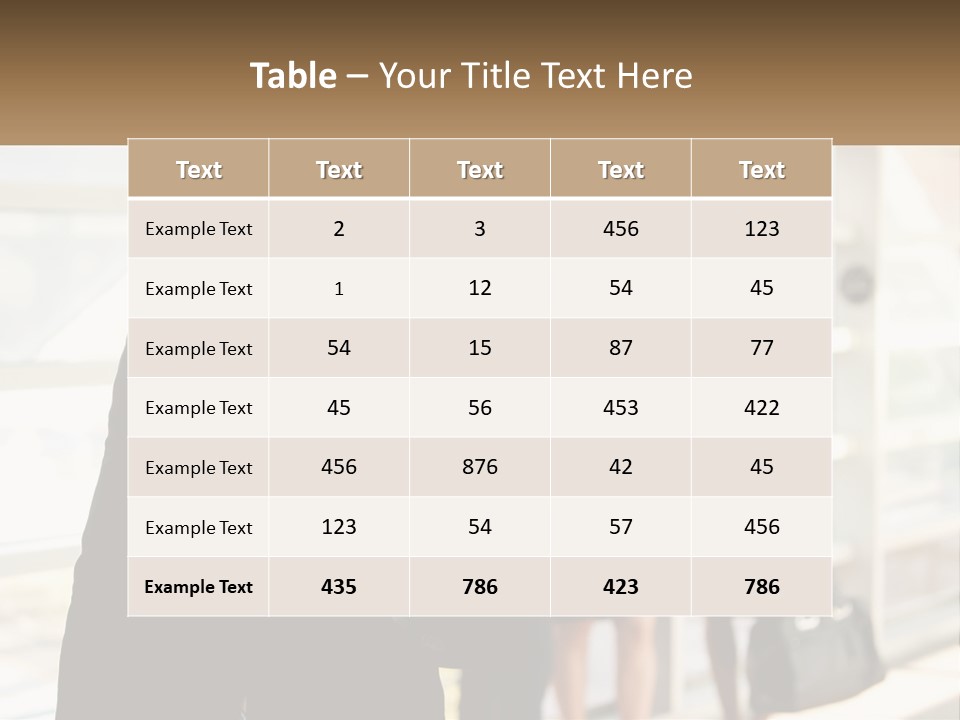 Attractive Person Professional PowerPoint Template