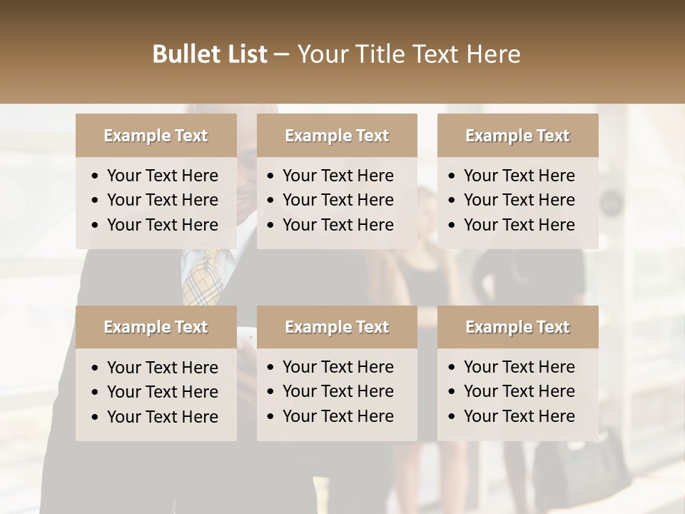 Attractive Person Professional PowerPoint Template