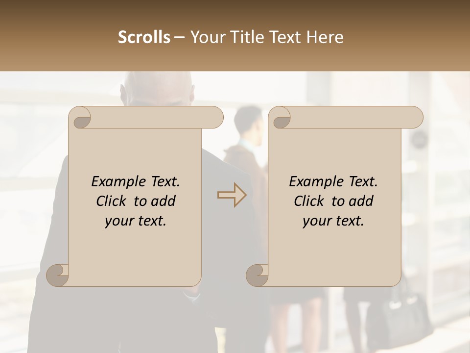 Attractive Person Professional PowerPoint Template