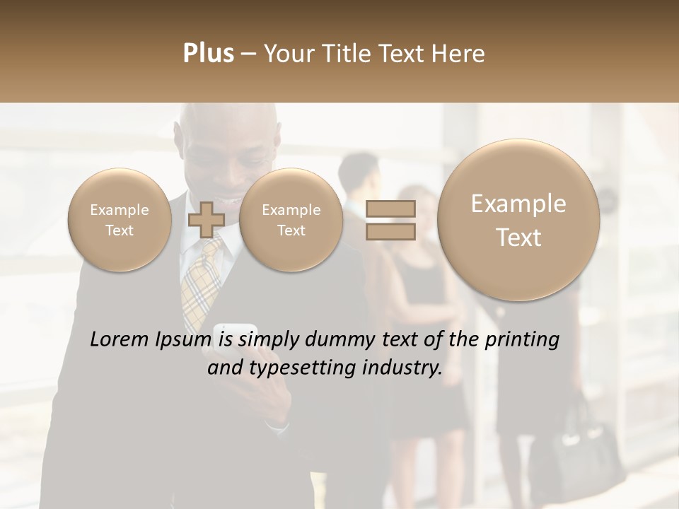 Attractive Person Professional PowerPoint Template