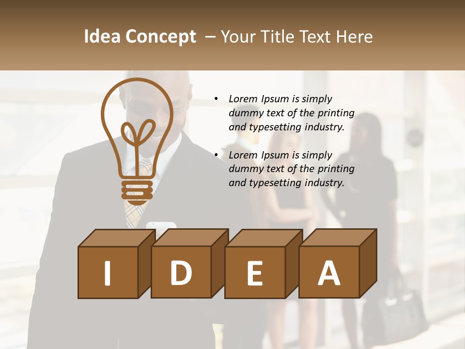 Attractive Person Professional PowerPoint Template