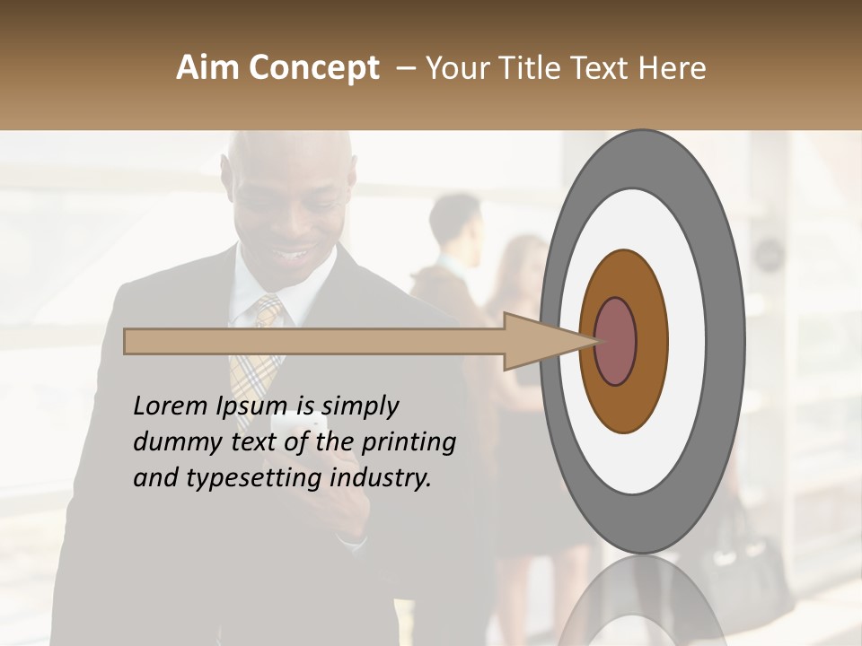 Attractive Person Professional PowerPoint Template