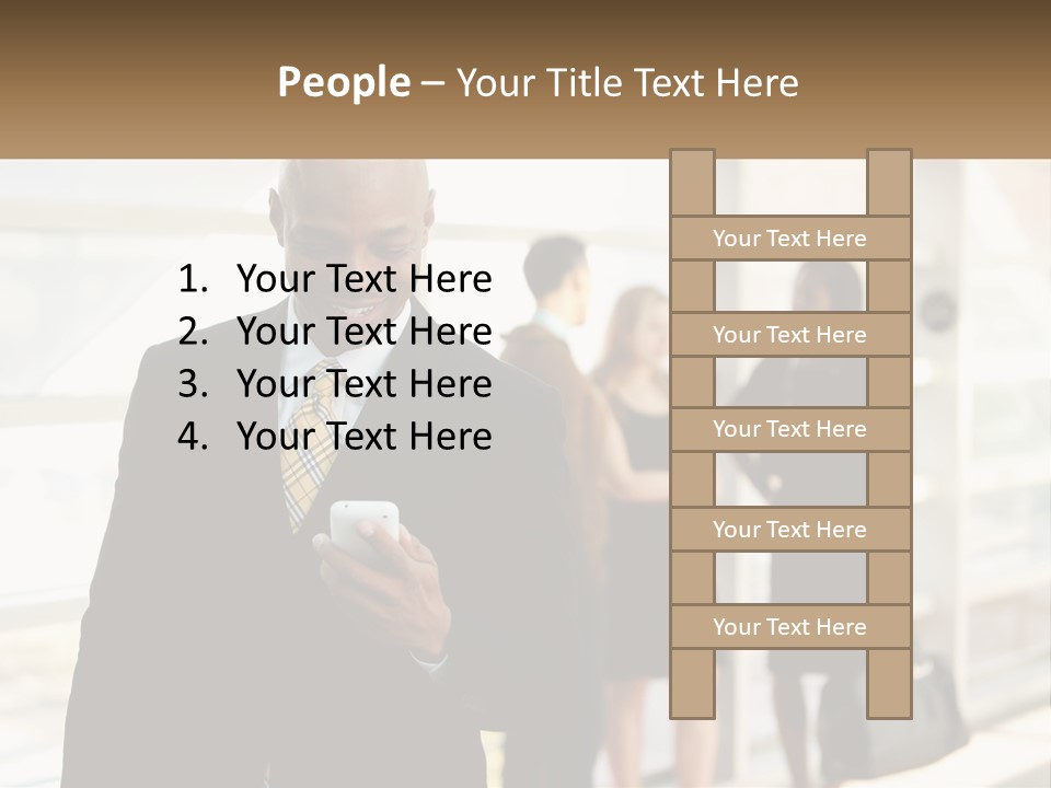 Attractive Person Professional PowerPoint Template