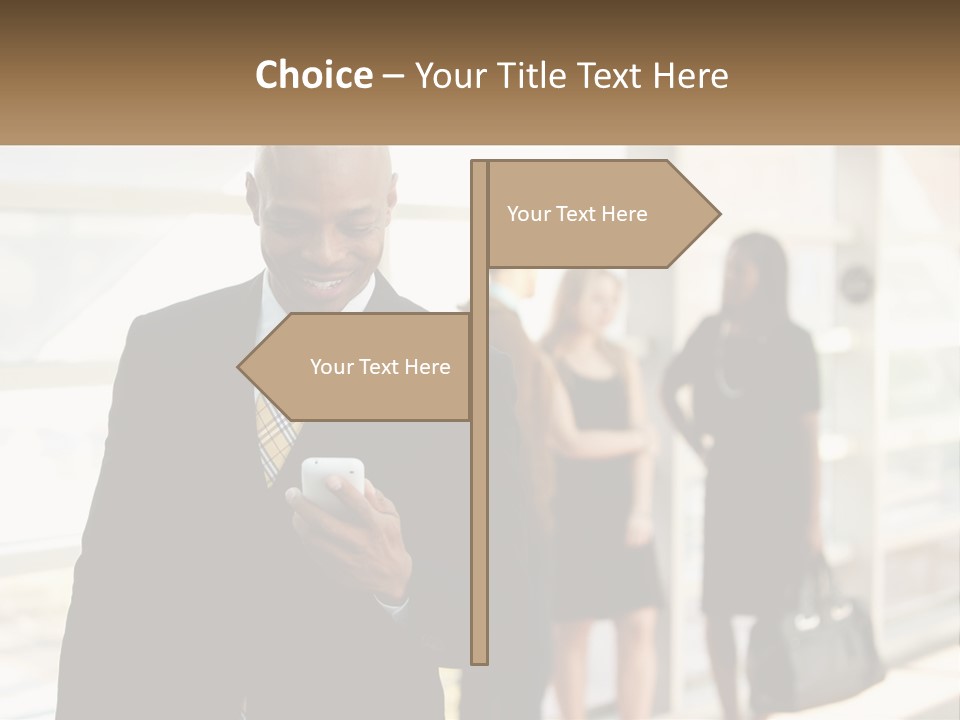 Attractive Person Professional PowerPoint Template