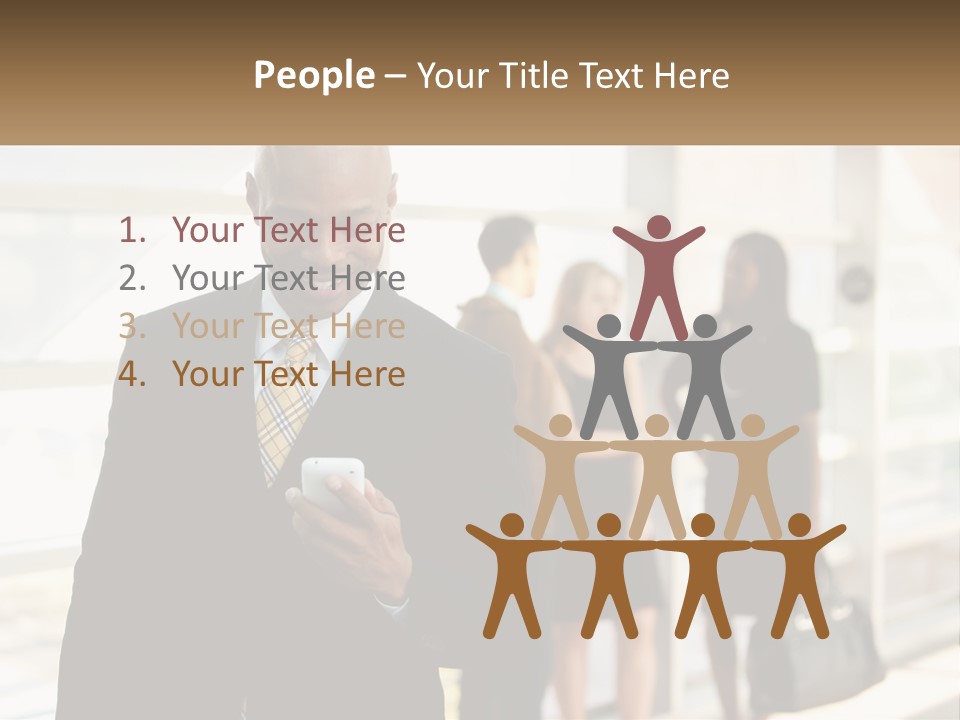Attractive Person Professional PowerPoint Template
