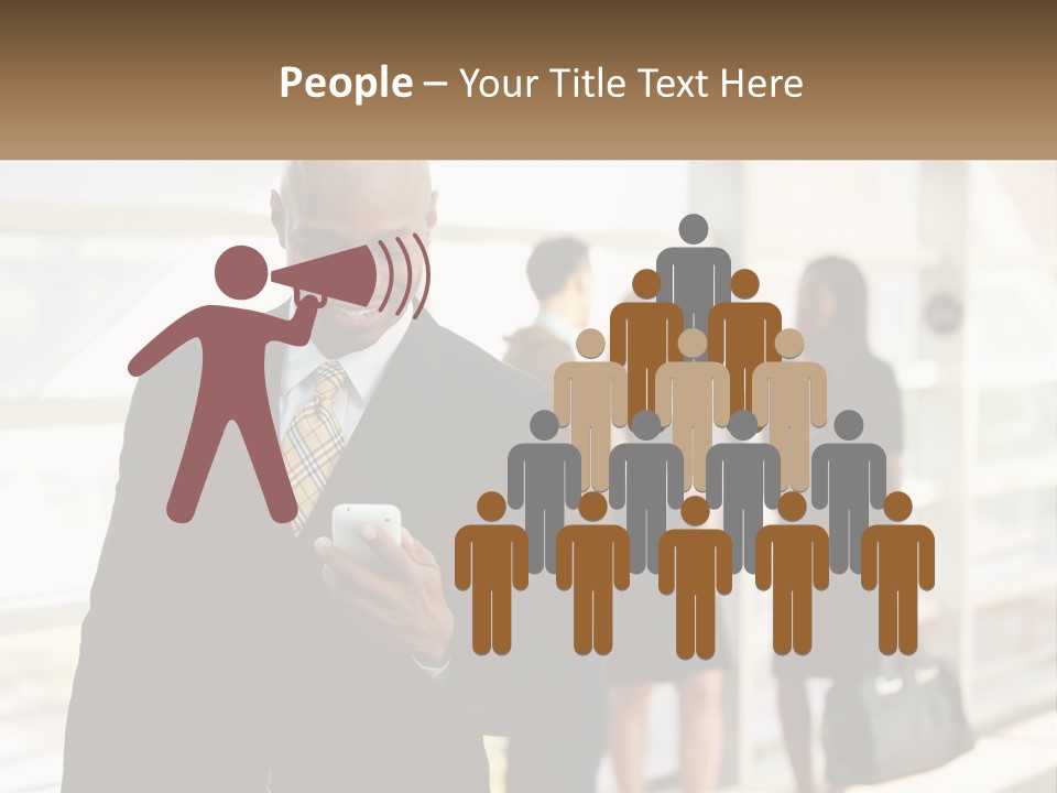Attractive Person Professional PowerPoint Template