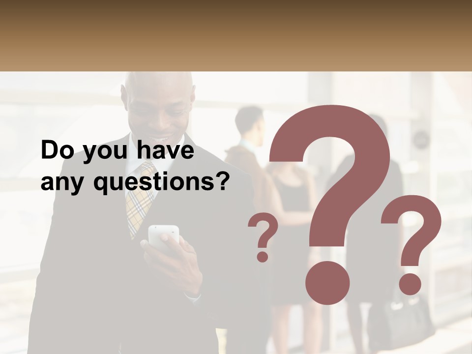 Attractive Person Professional PowerPoint Template