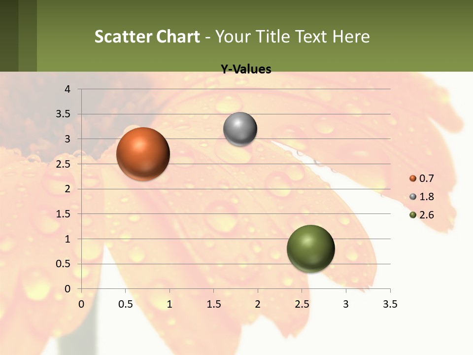 A Yellow Flower With Water Droplets On It PowerPoint Template