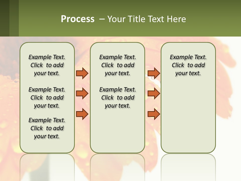 A Yellow Flower With Water Droplets On It PowerPoint Template