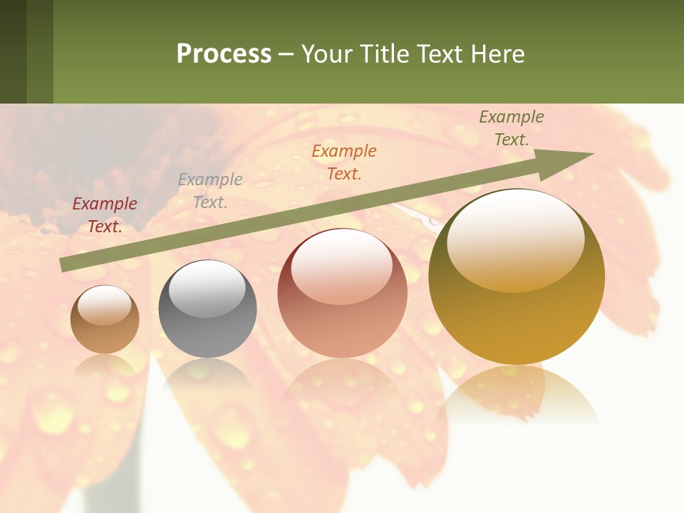 A Yellow Flower With Water Droplets On It PowerPoint Template