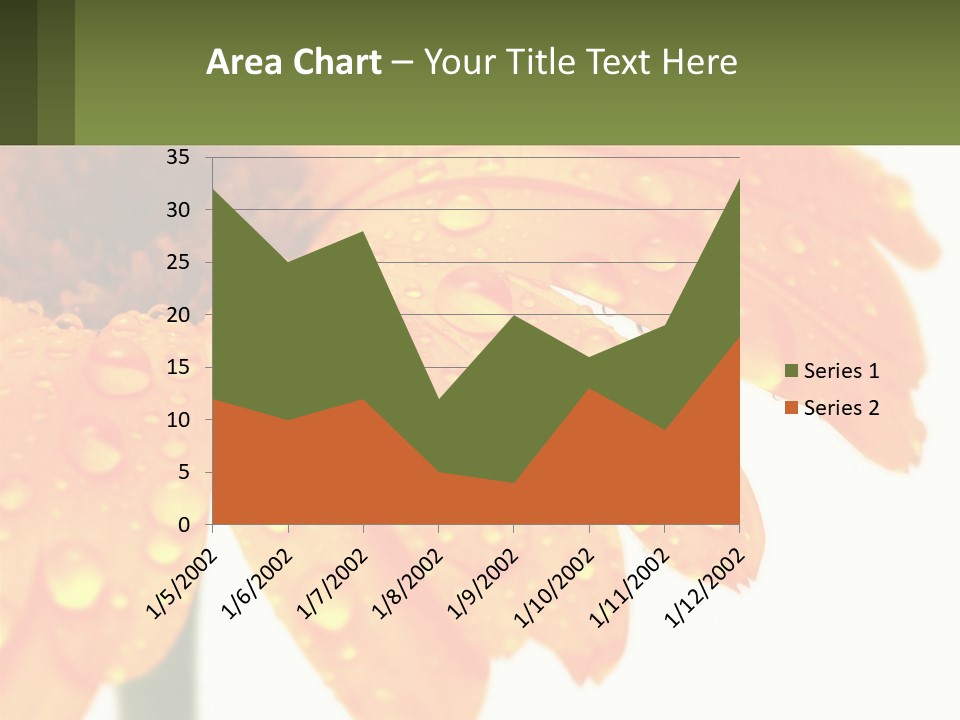A Yellow Flower With Water Droplets On It PowerPoint Template