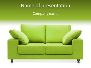 Invitation Sleep Sofa PowerPoint Template