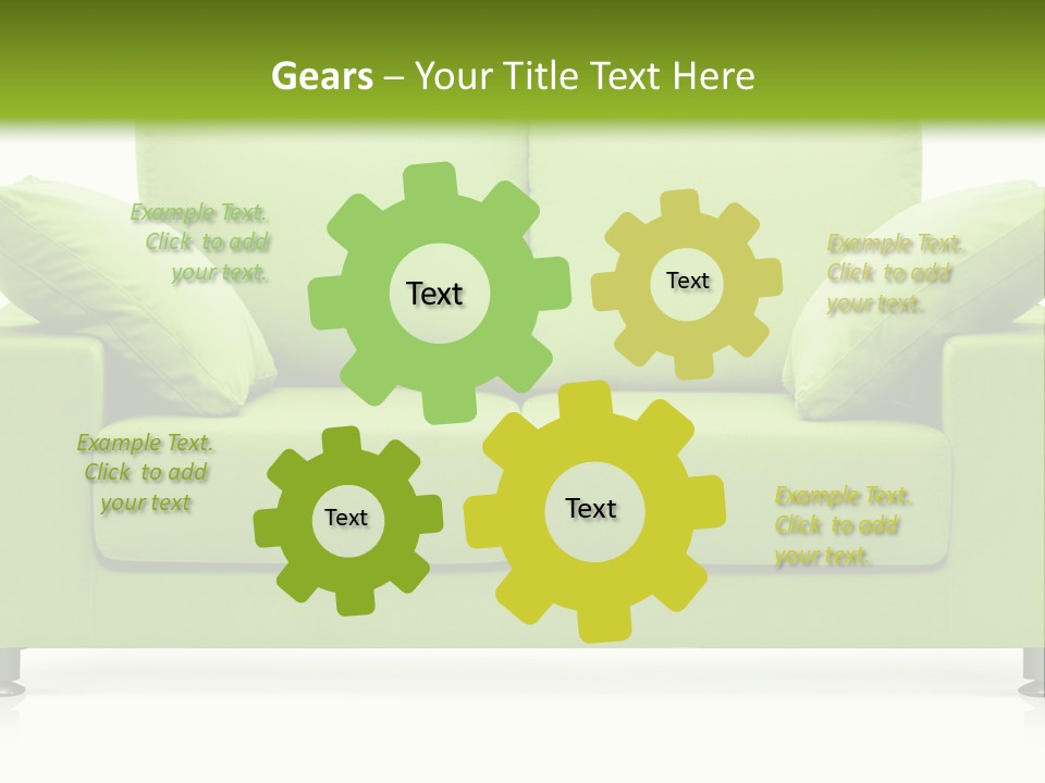 Invitation Sleep Sofa PowerPoint Template