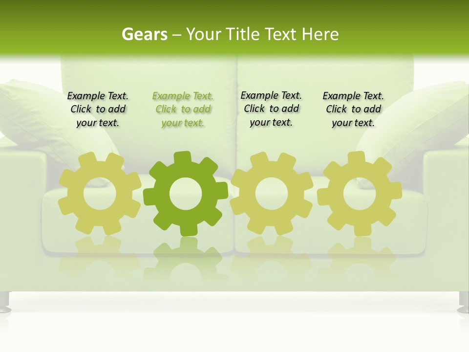 Invitation Sleep Sofa PowerPoint Template