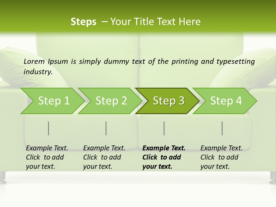 Invitation Sleep Sofa PowerPoint Template