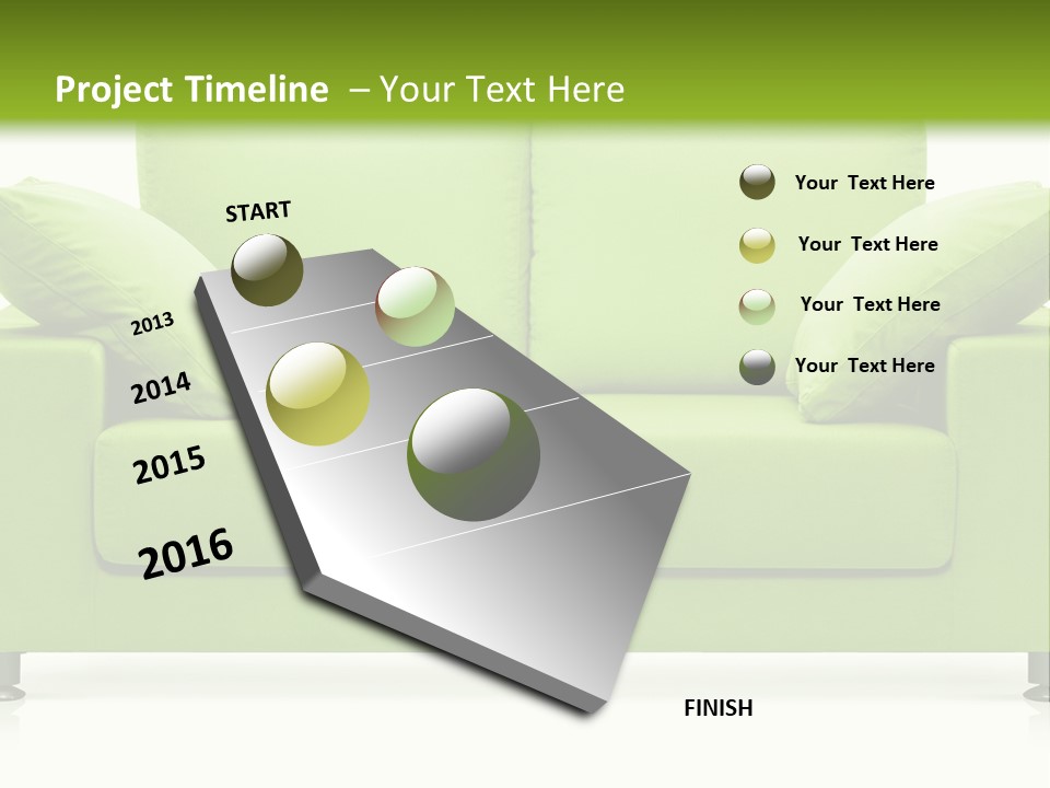 Invitation Sleep Sofa PowerPoint Template