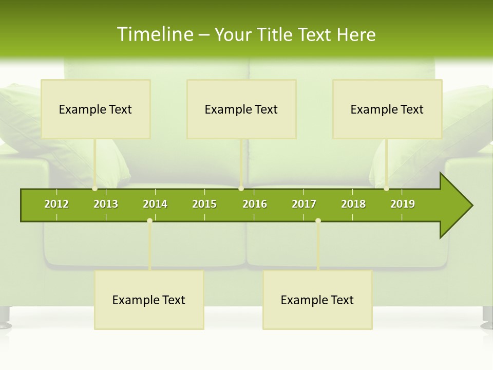 Invitation Sleep Sofa PowerPoint Template