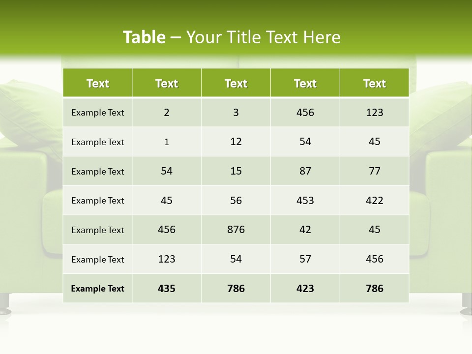 Invitation Sleep Sofa PowerPoint Template