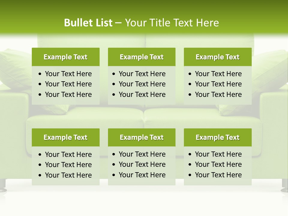 Invitation Sleep Sofa PowerPoint Template