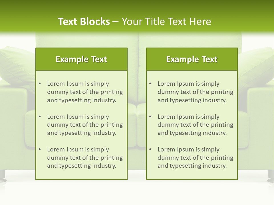 Invitation Sleep Sofa PowerPoint Template